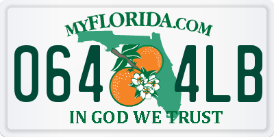 FL license plate 0644LB