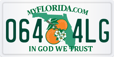 FL license plate 0644LG