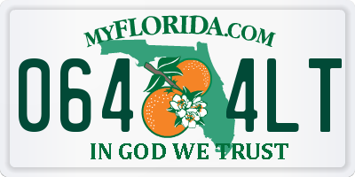 FL license plate 0644LT