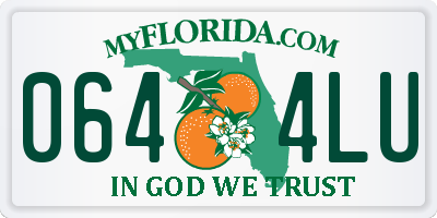 FL license plate 0644LU