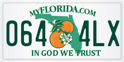 FL license plate 0644LX