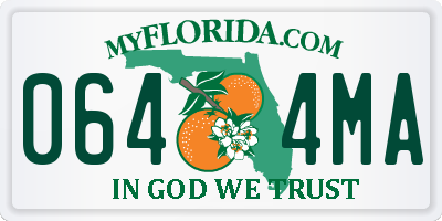 FL license plate 0644MA