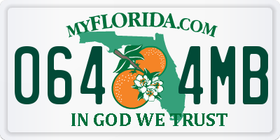 FL license plate 0644MB