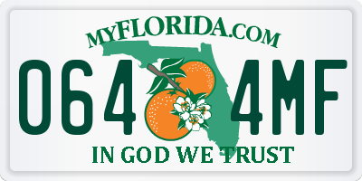 FL license plate 0644MF