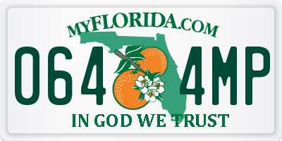 FL license plate 0644MP