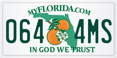 FL license plate 0644MS