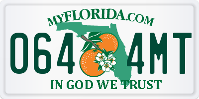 FL license plate 0644MT