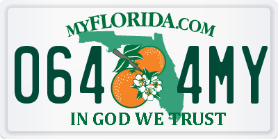 FL license plate 0644MY
