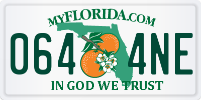 FL license plate 0644NE