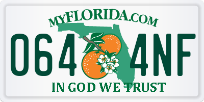 FL license plate 0644NF