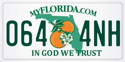 FL license plate 0644NH
