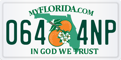 FL license plate 0644NP