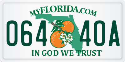 FL license plate 0644OA