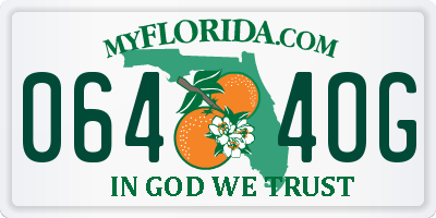 FL license plate 0644OG