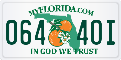 FL license plate 0644OI