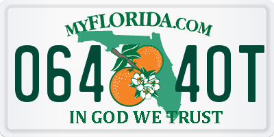 FL license plate 0644OT