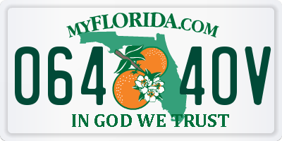 FL license plate 0644OV