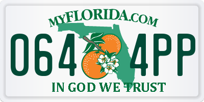 FL license plate 0644PP