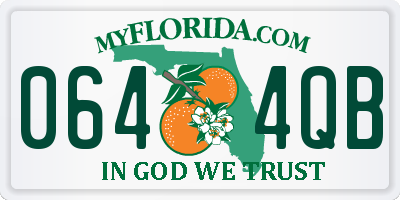 FL license plate 0644QB