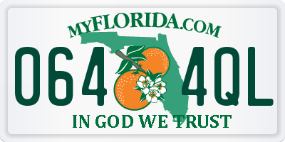 FL license plate 0644QL
