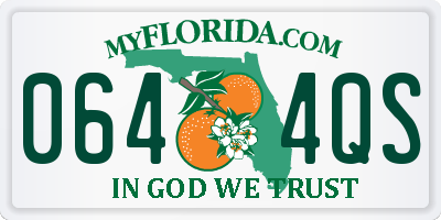 FL license plate 0644QS