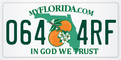 FL license plate 0644RF
