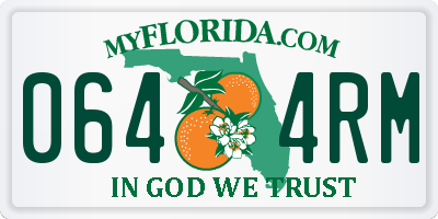FL license plate 0644RM
