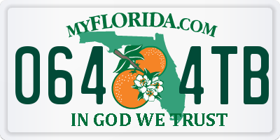 FL license plate 0644TB
