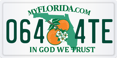 FL license plate 0644TE