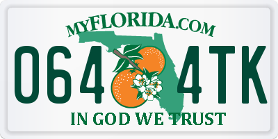 FL license plate 0644TK