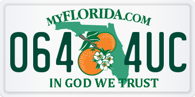 FL license plate 0644UC