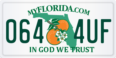 FL license plate 0644UF