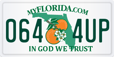 FL license plate 0644UP