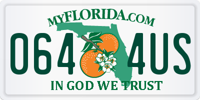FL license plate 0644US