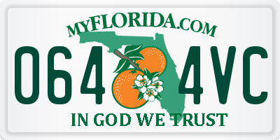 FL license plate 0644VC