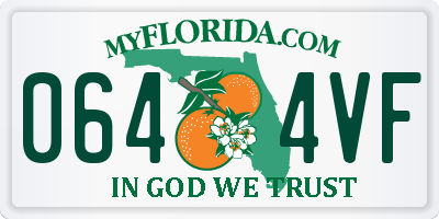 FL license plate 0644VF