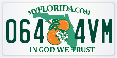 FL license plate 0644VM