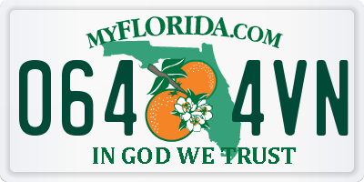 FL license plate 0644VN