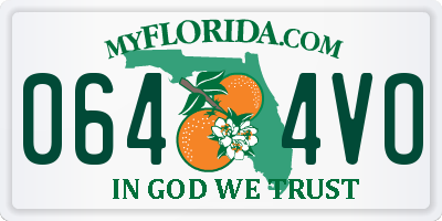 FL license plate 0644VO