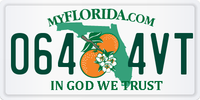 FL license plate 0644VT