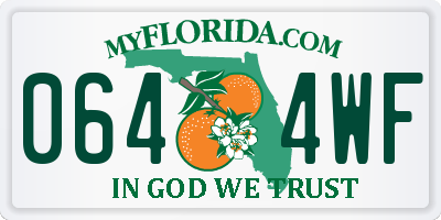 FL license plate 0644WF