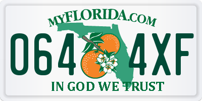 FL license plate 0644XF