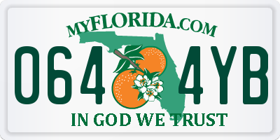 FL license plate 0644YB