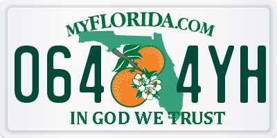 FL license plate 0644YH