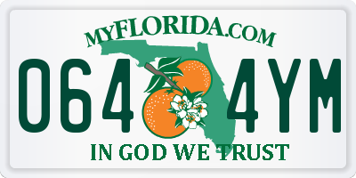 FL license plate 0644YM