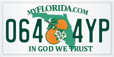 FL license plate 0644YP