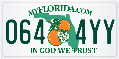 FL license plate 0644YY