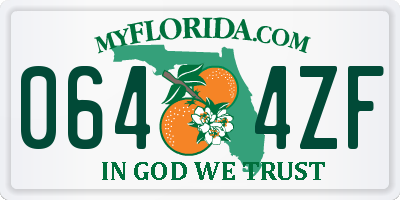 FL license plate 0644ZF