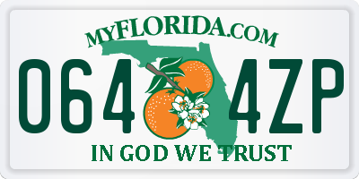 FL license plate 0644ZP