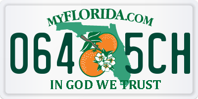 FL license plate 0645CH